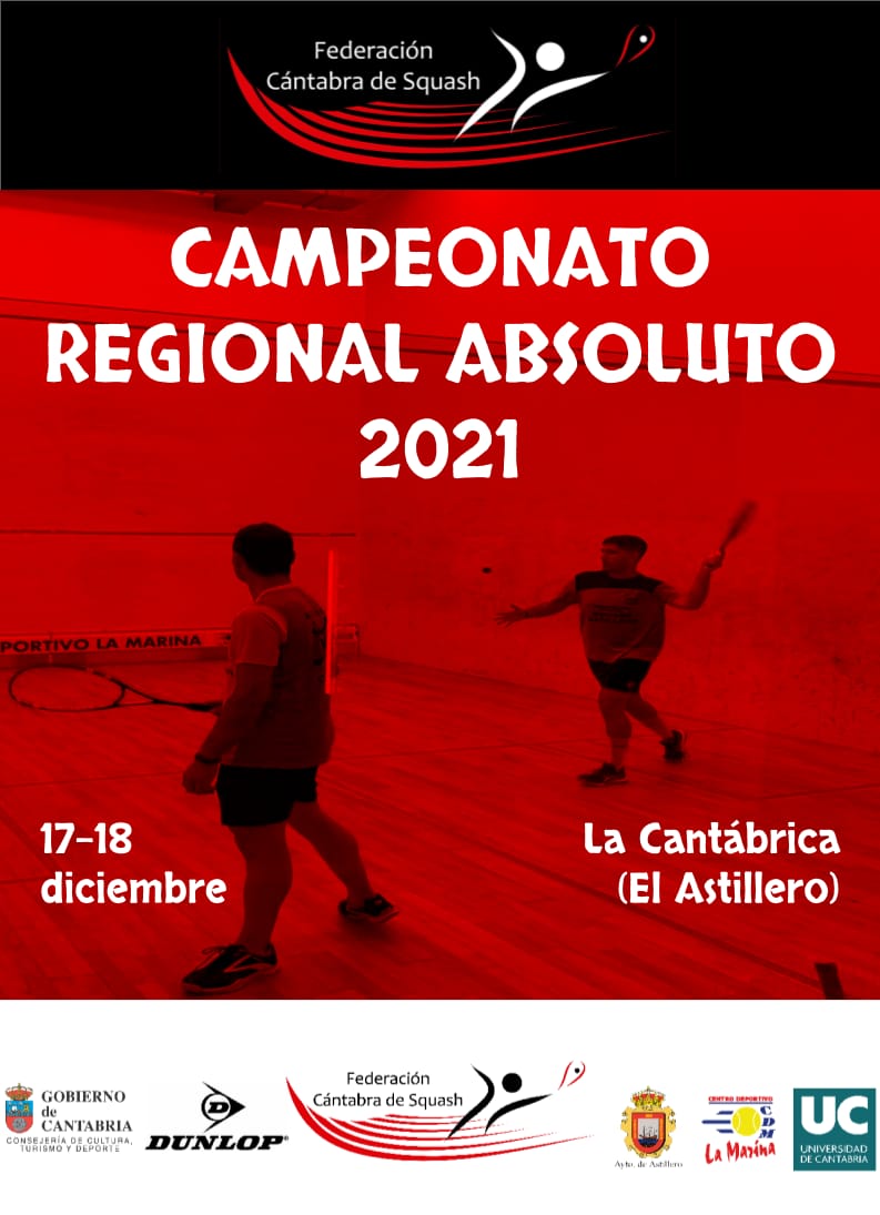 Cartel Campeonato Regional Absoluto 2021