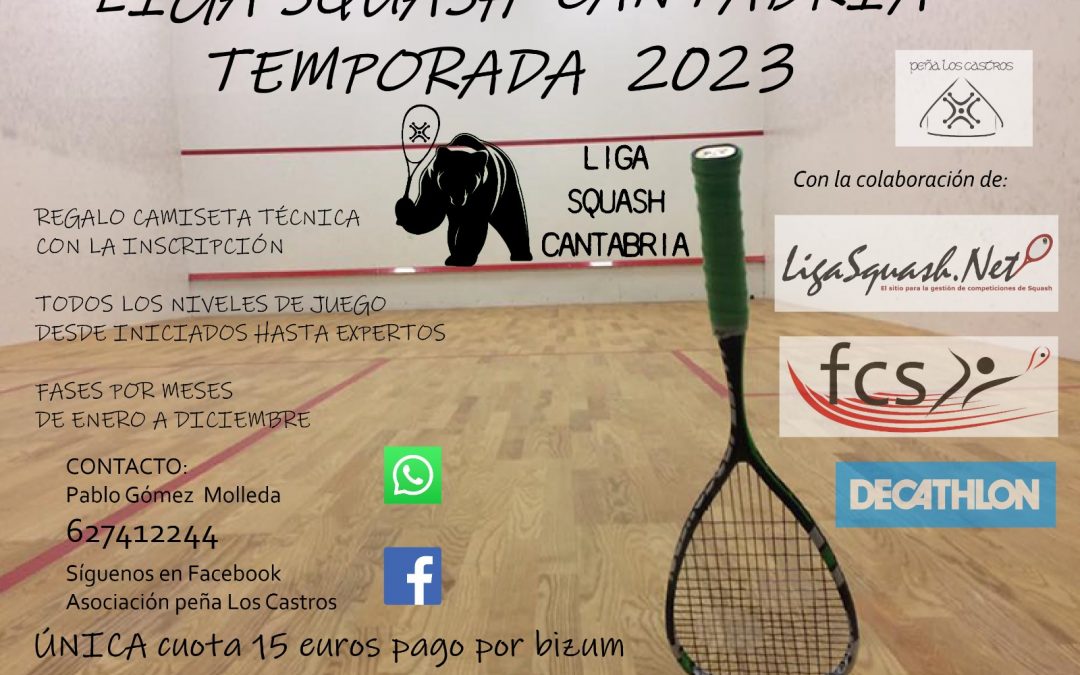 Normativa Liga Squash Cantabria 2023