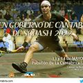 Cartel Open Gobierno de Cantabria Squash 2022
