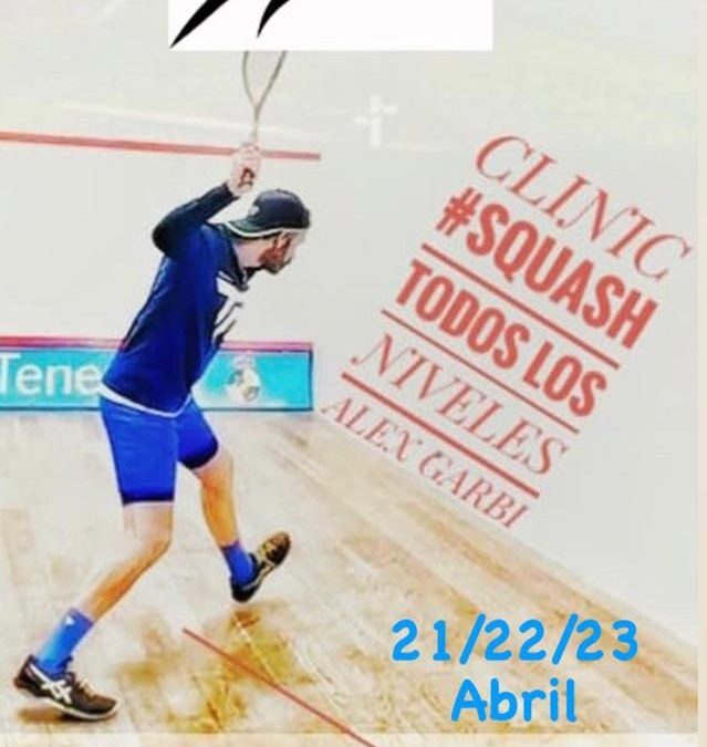 Clinic de squash Alex Garbi en Astillero abril 2023